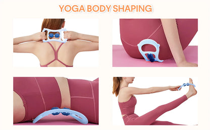 Masseur de jambes multifonctionnel à 12 roues, rouleau de Massage à couverture complète pour bras, taille, Relaxation musculaire des jambes, Machine de Massage manuelle