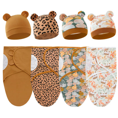 Bébé lange d'emmaillotage doux cocon bébé couvertures nouveau-né lange d'emmaillotage chaud coton bébé literie couverture