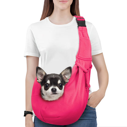 Pawaboo – porte-élingue réversible pour petit chien, mains libres, pour chiot, avec boucle de sangle réglable