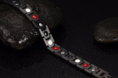 Offre spéciale de luxe mode santé énergie Bracelet hommes en acier inoxydable Bio magnétique Anti-fatigue Anti-rayonnement Bracelets bijoux