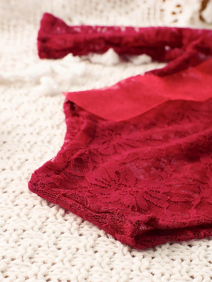 Ylsteed – ensemble 2 pièces pour nouveau-né, barboteuse en dentelle, tenues de photographie pour nourrissons avec bandeau assorti, accessoires de prise de vue Photo pour bébé fille
