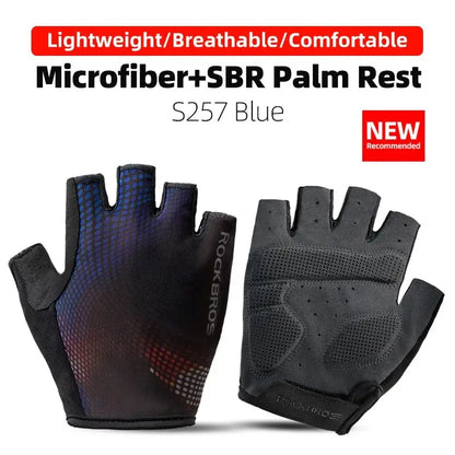 ROCKBROS gants de cyclisme demi-doigt antichoc résistant à l'usure respirant vtt route vélo gants hommes femmes sport vélo équipement