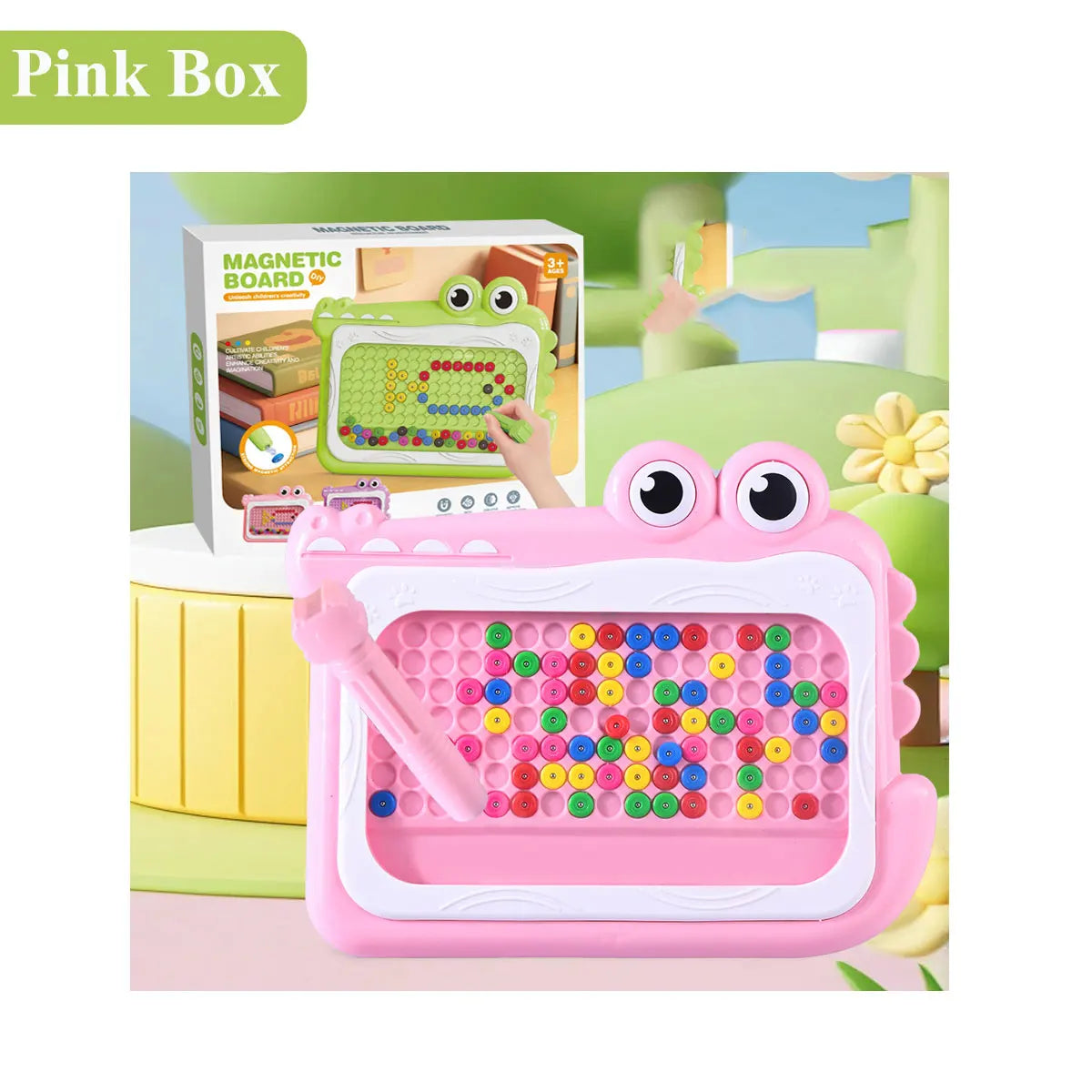 Planche à gribouiller en perles magnétiques pour enfants de 3 à 8 ans, avec stylo Puzzle, jouets de dessin, jeu de Montessori, cadeau éducatif, nouvelle collection