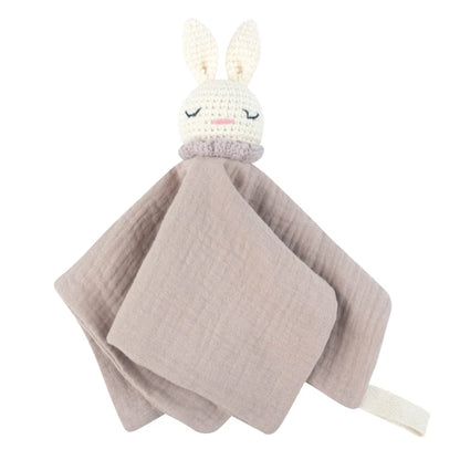 Bébé bébé apaiser serviette réconfortante Crochet lapin rot tissu sommeil apaisant poupée jouet pacifier sucette bavoir pour les