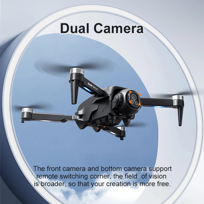 Drone de contrôle d'écran D18, moteur sans balais, quatre côtés d'évitement d'obstacles, flux optique 5G WiFi FPV, avion de photographie aérienne