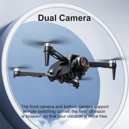 Drone de contrôle d'écran D18, moteur sans balais, quatre côtés d'évitement d'obstacles, flux optique 5G WiFi FPV, avion de photographie aérienne