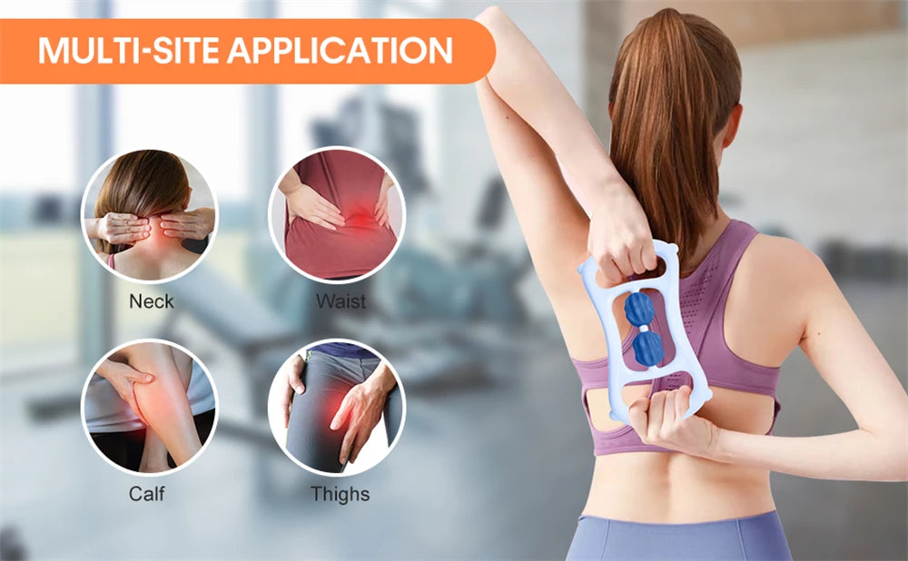 Masseur de jambes multifonctionnel à 12 roues, rouleau de Massage à couverture complète pour bras, taille, Relaxation musculaire des jambes, Machine de Massage manuelle