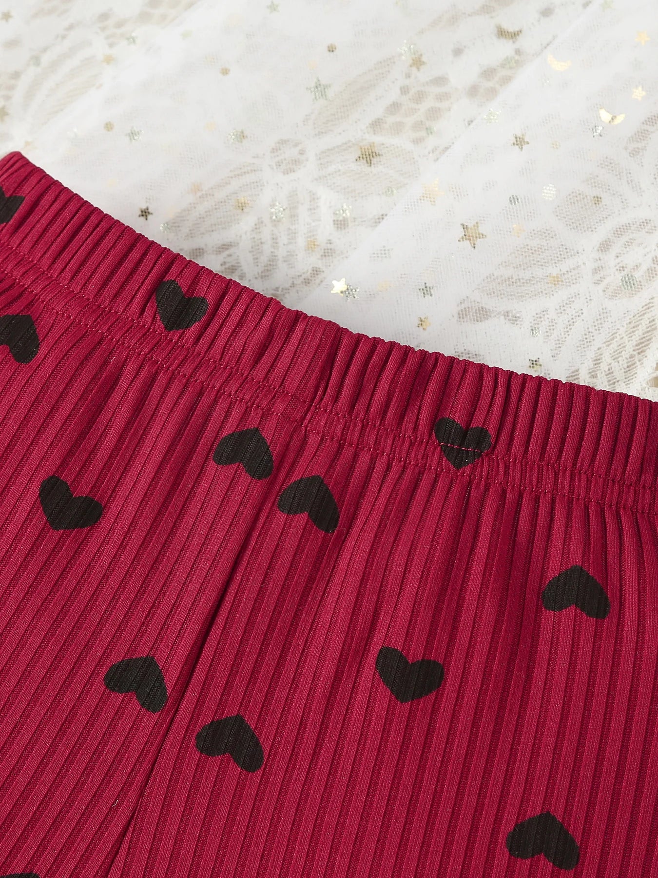 Kukitty – ensemble de vêtements 3 pièces pour nouveau-né fille, barboteuse à manches longues, imprimé cœur, haut et pantalon, bandeau, tenues en tricot