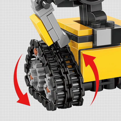 Film classique 200 + pièces Mini Robot Wall-e MOC blocs de construction modèle briques à monter soi-même Kits jouets créatifs pour enfants enfants adultes cadeaux