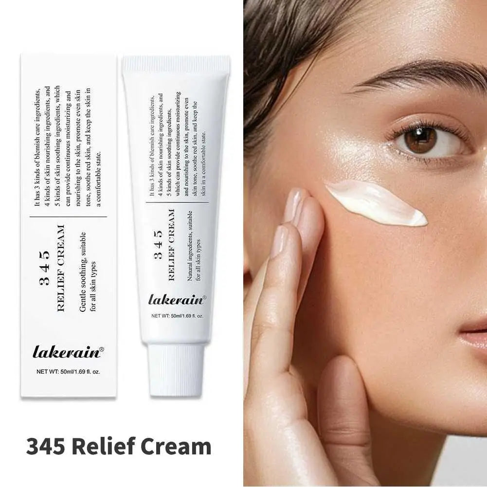 345 crème apaisante réparation du visage pour améliorer les défauts de la peau fournir un soin apaisant Lifting du visage beauté hydratant crème apaisante