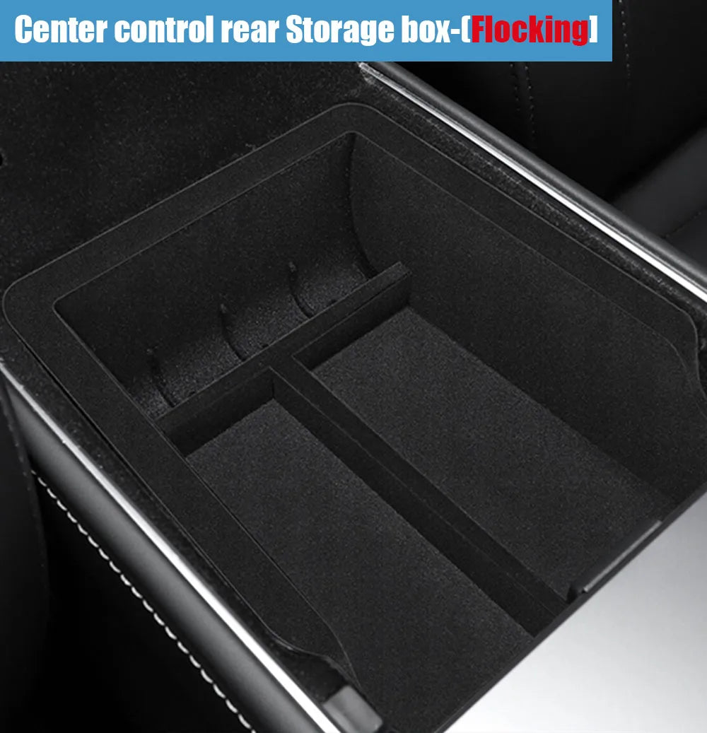 Accoudoir central caché, boîte de rangement, support de verre, organisateur de Console, accessoires pour Tesla modèle 3 Highland 2025 modèle Y 2021 – 2025