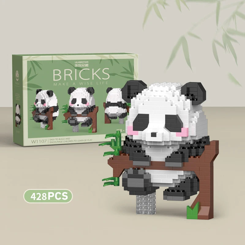 Mini Animal de Style Chinois à Assembler Soi-Même, Briques de Construction, Modèle Créatif, pour Garçon