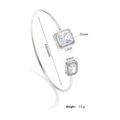 Bracelets de manchette en or géométrique pour femmes, bijoux de fête INS, mode cubique, contre-indiqué, luxe, documents
