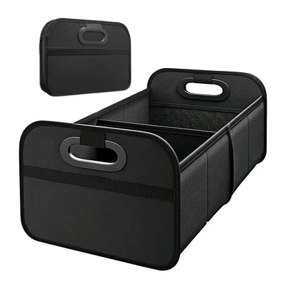 Grande boîte de rangement pliable pour coffre, conteneur de rangement pour SUV Extra épais de grande capacité avec plusieurs poches pour voiture SUV Minivan 1 pièce