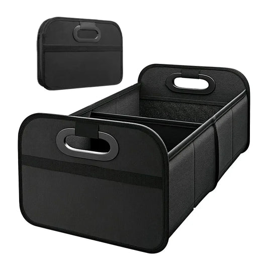 Grande boîte de rangement pliable pour coffre, conteneur de rangement pour SUV Extra épais de grande capacité avec plusieurs poches pour voiture SUV Minivan 1 pièce
