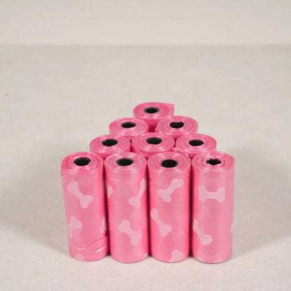 10 rouleaux/150 sacs de déchets pour chiens avec parfum, jolis sacs de déchets pour chiens, divers parfums au choix, différentes couleurs, combinaisons mignonnes