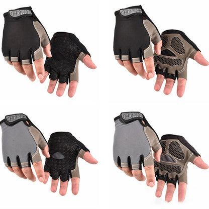 Gants de vélo pour hommes et femmes, demi-doigt, de gymnastique, mitaines respirantes et antidérapantes, pour Fitness, entraînement sportif