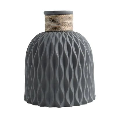 Vase à fleurs en plastique avec UL, pot de fleurs bricolage, porcelaine de salon, articles de fleurs, ornements de décoration pour la maison