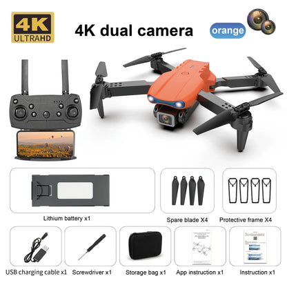 Drone professionnel E99 Pro avec caméra 4K, photographie aérienne, caméra HD pour touristes, évitement d'obstacles à trois côtés, quadrirotor