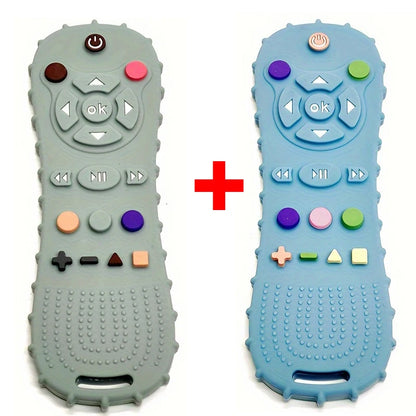 Anneau de dentition en Silicone avec télécommande pour bébé, 1 pièce, gants Anti-alimentation, sucette, Bracelet, bâton de dentition, jouets à mordre