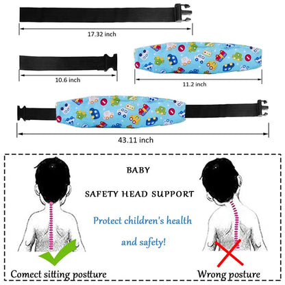 Support de tête de siège de voiture pour bébé, ceinture de fixation réglable pour garçon et fille, positionneur de sommeil, oreiller de sécurité pour bébé, protection de tête pour bébé