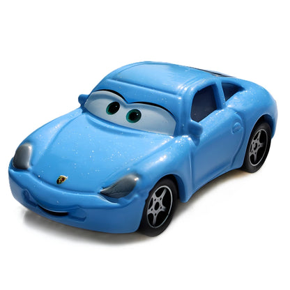 Disney Pixar-Voitures Rains Mcqueen Mack UnmunCollection pour enfants, véhicules moulés sous pression, modèle de jouet en alliage, cadeau, 3 jouets, 1:55