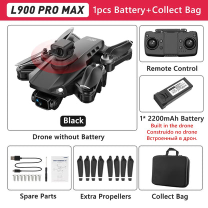 LYZRC L900 PRO GPS Drone 4K professionnel HD double caméra 5G WIFI moteur sans brosse FPV quadrirotor pliable photographie aérienne Drone