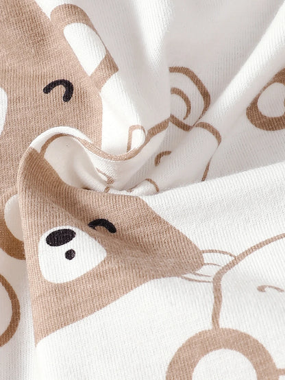 Ensemble de Vêtements pour Bébé Garçon de 0 à 9 Mois, Tenue à Manches sulf, Pantalon, Chapeau et Chaussettes, 4 Pièces/Ensemble, Printemps Automne