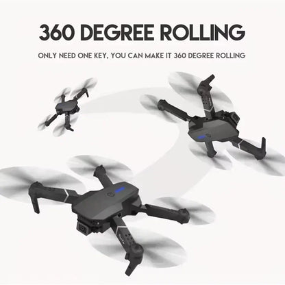 2025 E88 professionnel grand Angle RC Dron HD 4K Mode caméra pliable hélicoptère avion quadrirotor Drone enfant cadeau jouets ﻿