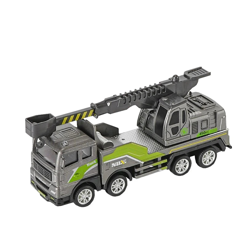 1/50 modèle voiture Bulldozer camion pelle grue chariot élévateur Construction ingénierie véhicule jouets pour garçons enfants jouets éducatifs