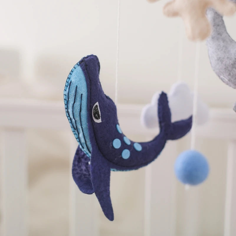 Berceau de bébé lit Mobile cloche hochet jouets en bois Crochet étoiles pendentif lit cloche jouets nouveau-né confort berceau support suspendus jouets cadeaux