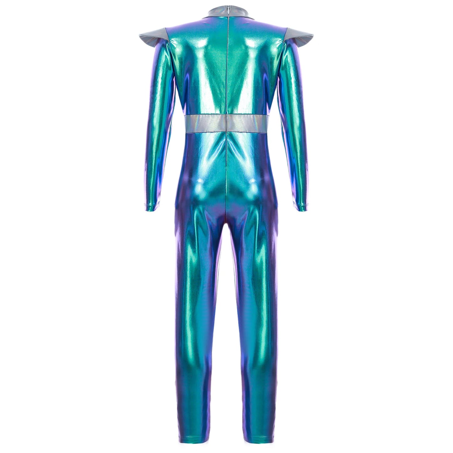 Costume de Cosplay Alien pour filles et garçons, combinaison d'astronaute à manches longues avec cerceau pour cheveux, pour fête de carnaval d'halloween