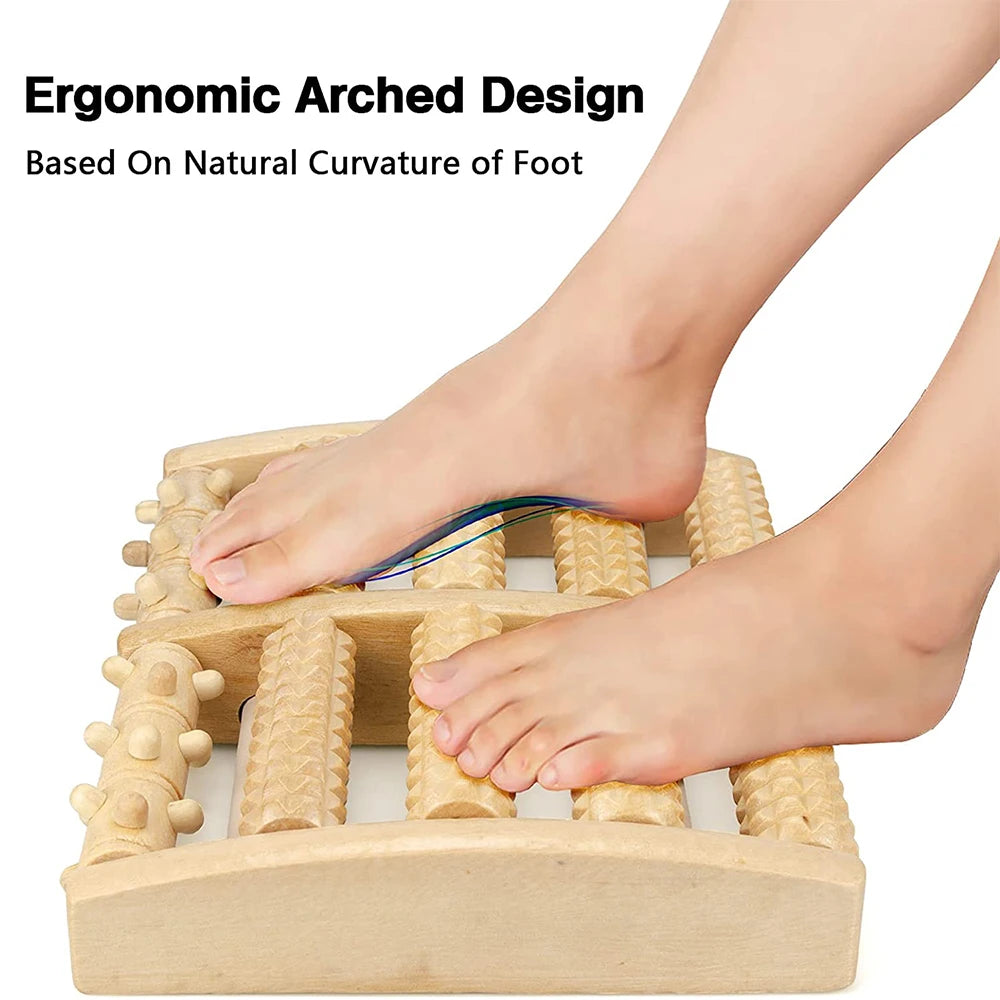 Rouleau de pied en bois, soins en bois, Massage, réflexologie, relaxation musculaire, soulagement, cadeau de Spa, Anti-Cellulite, outils de soins