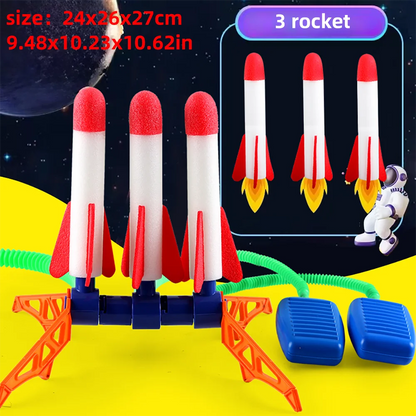 Lanceur de fusée pour enfants, pompe à pas, puissance pressée à Air, jeux familiaux en plein Air, cadeaux d'anniversaire, jouets de sport pour enfants
