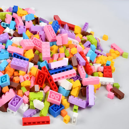 1000 bricolage blocs de construction créatifs ensemble en vrac blocs de construction classiques urbains assemblés cadeau d'anniversaire jouets éducatifs pour enfants