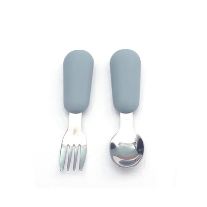 Ensemble de vaisselle de dessin animé pour bébé, ustensiles pour enfants en acier inoxydable, couverts de table pour tout-petits, dessin animé, cuillère d'alimentation pour nourrissons, fourchette