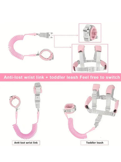 Ceinture de prévention des pertes pour nourrissons et jeunes enfants, corde de Traction, Bracelet de prévention des pertes pour bébé, corde à ressort de 1.5m, marche sûre pour bébé