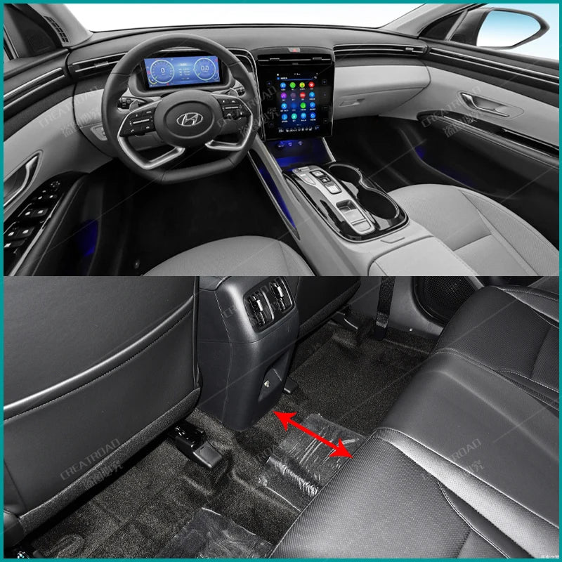 Tapis de sol de voiture personnalisé, couverture de tapis automobile, accessoires d'intérieur, pour Hyundai Tucson L (Turbo hybride/carburant) 2021 2022 2023 2024
