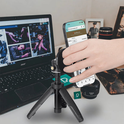 Trépied magnétique pour smartphone MagSafe, mini perche à selfie extensible à 360 °, support de trépied à tête sphérique, poignée pour iPhone 14, 13, 12