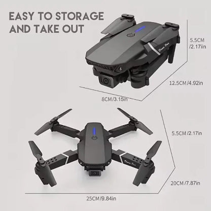 2025 E88 professionnel grand Angle RC Dron HD 4K Mode caméra pliable hélicoptère avion quadrirotor Drone enfant cadeau jouets ﻿