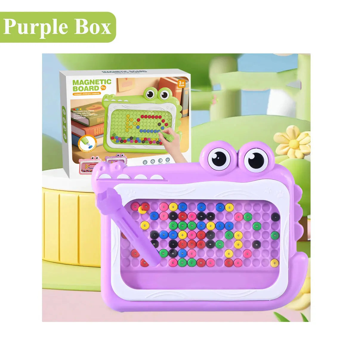 Planche à gribouiller en perles magnétiques pour enfants de 3 à 8 ans, avec stylo Puzzle, jouets de dessin, jeu de Montessori, cadeau éducatif, nouvelle collection