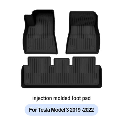 Polymères de coffre de voiture pour les placements, modèle Y, modèle 3, haute terre, 2021-2024, polymères de bagages, TPE, étanche, antidérapant, ensemble de revêtements de sol