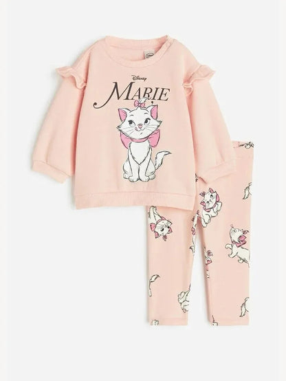 Sweat-shirt Minnie Full Print pour bébés filles, vêtements d'extérieur, pantalons en Y, vêtements décontractés, vêtements pour la maison, olympiques de marque, nouvelle mode, automne, fj2 pièces