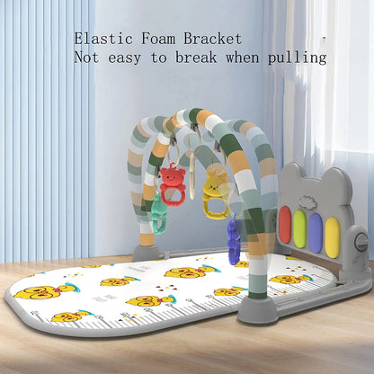 Support de Fitness pour bébé, jeu de musique, jouets d'activité de gymnastique, couverture rampante pour Piano pour nouveau-né, tapis de jeu à pédales, éducation précoce, cadeaux de 0 à 36 mois