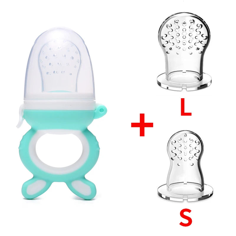 3 en 1 sac nouveau-né bébé aliments frais mangeoire Silicone anneau de dentition jouet mangeoire à fruits sucette formation manger fruits meulage bâton mignon