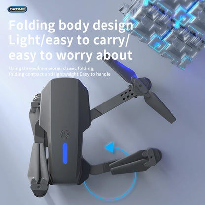 Drone haute définition E88/E58 4K, photographie aérienne, avion RC Intelligent à hauteur fixe, avion à quatre axes, jouets pour enfants garçons