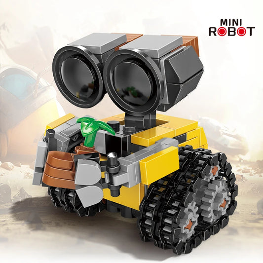 Film classique 200 + pièces Mini Robot Wall-e MOC blocs de construction modèle briques à monter soi-même Kits jouets créatifs pour enfants enfants adultes cadeaux