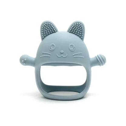 Gants de dentition en Silicone pour bébé, 1 pièce, jouet sans BPA, mignon en forme d'animal, jouets molaires de dentition pour nourrissons, soins dentaires, articles pour nouveau-nés