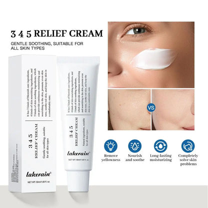 345 crème apaisante réparation du visage pour améliorer les défauts de la peau fournir un soin apaisant Lifting du visage beauté hydratant crème apaisante