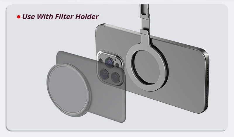 Trépied magnétique universel en aluminium pour trépied Magsafe, support pliable pour appareil photo et téléphone